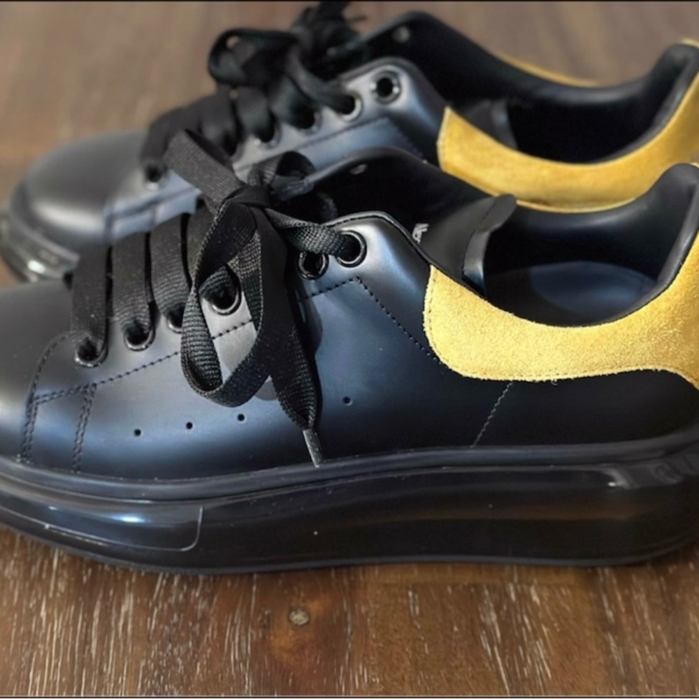 Alexander McQueen Black and Yellow Sneakers